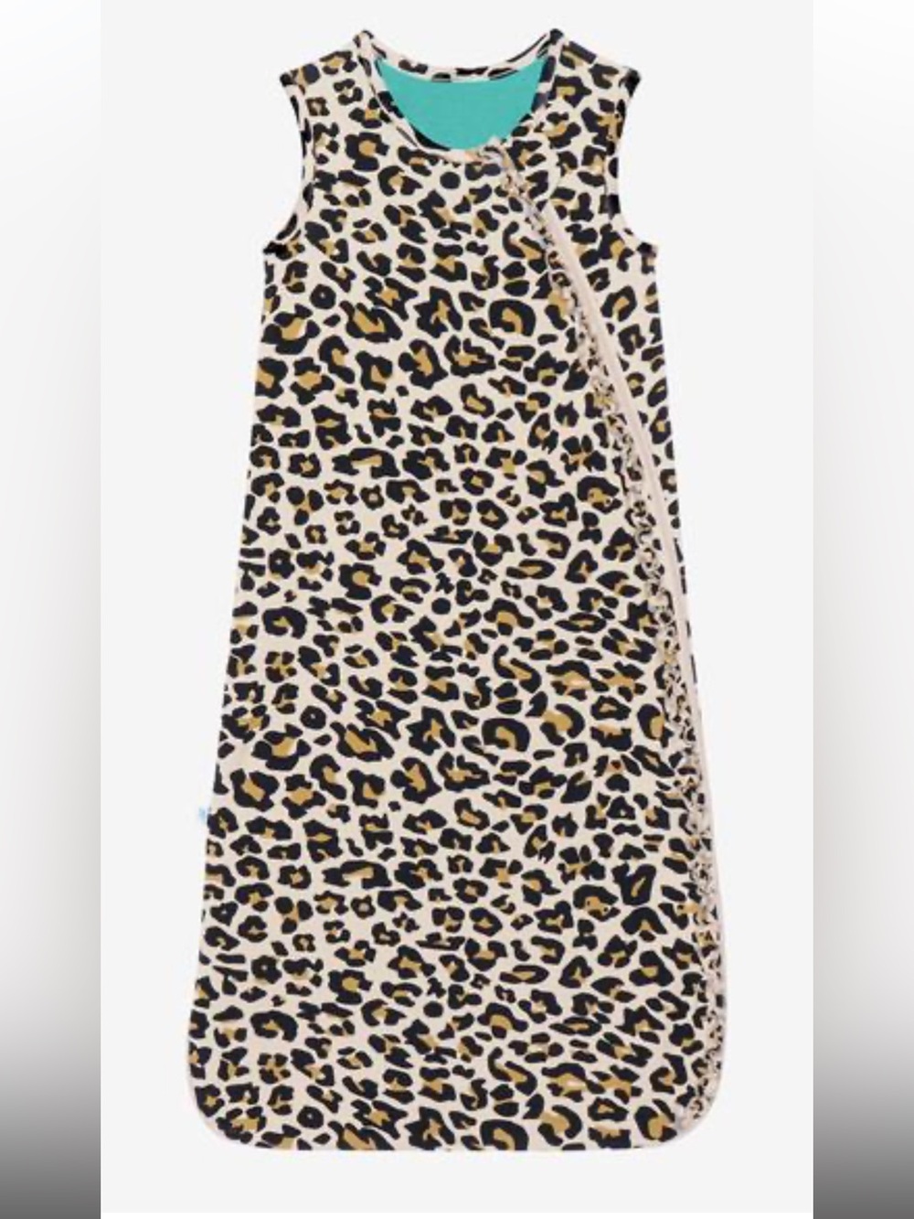 Posh Peanut LANA LEOPARD TAN SLEEVELESS RUFFLED SLEEP BAG 2.5 TOG